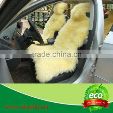 Customized Size and Color Russian sheepskin fur car seat cover White color