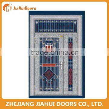 hot selling mother son door design flower pattern stainless door