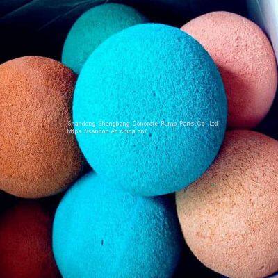 FM/UL certification 5 concrete pump schwing rubber cleaning ball