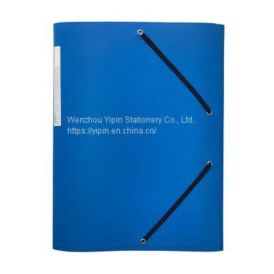 PP 3 Flap Folder Spine With Pocket, Elastic Folder for Office for School, Statioinery photo-4