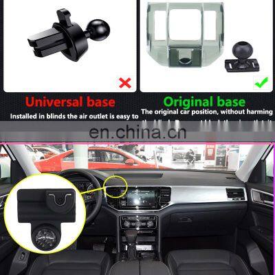 Car Mobile Phone Holder for Volkswagen VW Teramont Atlas 2017 2018 2019 2020 Telephone Bracket Air Vent Accessories for Iphone photo-4