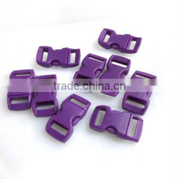 12pcs 3/8" Curved Side Release Plastic Buckle for Paracord Bracelet Colorful