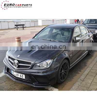 C63 black series body kits style fit for C-class W204 C63 2011y sedan to C63 sedan black series wide body kits