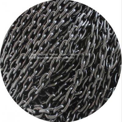 66MM Black Painted Stud Link  Marine Anchor Chains with CCS Certificate