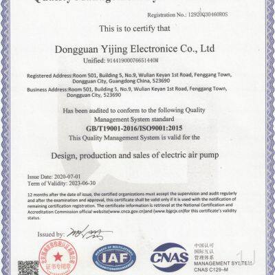 Quality Management System Certificate