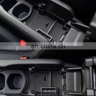 Interior Accessories Parts Silicone Armrest Rest Storage Box Center Control Console Organizer Tray For Honda Civic 2016-2021 photo-5