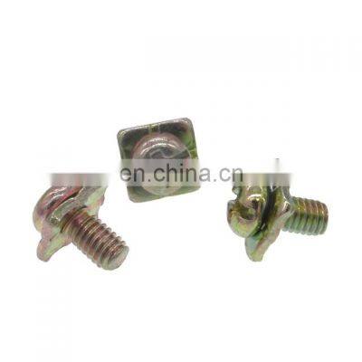 stainless steel square washer sem screw for terminal