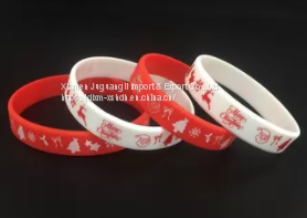 Silkscreen Printing OEM 175X12X2MM PVC Wrist Band