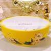 Art Chinese Hand Painted Fish Lotus Porcelain Bathroom Wash Basin For Hotel /Bar photo-5