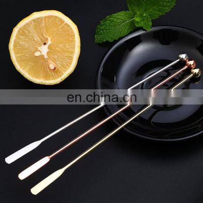 Factory Supply Gradient Custom Logo Swizzle Stick Personalized Drink Stirrers Cocktail