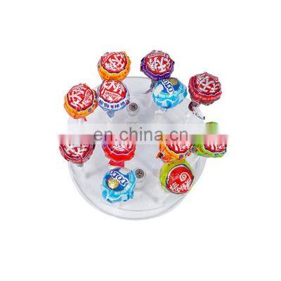 Two- Tier Clear Round Acrylic Lollipop Display Stand With Holes and Screws photo-5