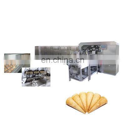 Industrial Price Automatic Waffle Biscuit Baking Crisp Snow Rolled Sugar Cone Making Machinery Ice Cream Cone Machine for Sale