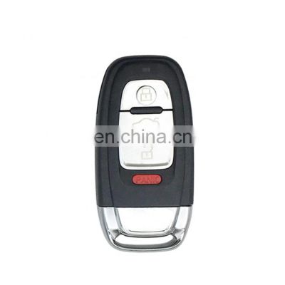 3+1 4 Button Remote Smart Car Key Shell Fob Cover Blank Case For Audi Q5,A4L,A6L