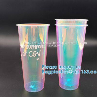 PLA Plastic Cup PET Plastic Cup PP Plastic Cup PS Top Snack Cup Straw,Food Takeout Plastic Box Salad Plastic Bowl Pulp f photo-2