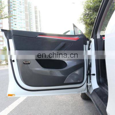 Runde for Tesla anti kick plate Model3 and modely door anti kick pad fully surround the ABS door guard plate