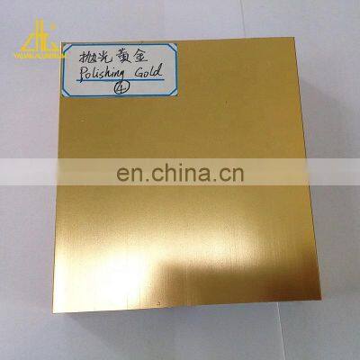 Glossy k Golden Brushed Aluminium Profile,aluminium Edge Sealing Section,electrophoresis Golden Anodized Aluminium photo-2