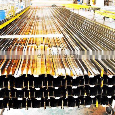 Glossy k Golden Brushed Aluminium Profile,aluminium Edge Sealing Section,electrophoresis Golden Anodized Aluminium photo-5