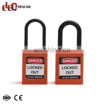 High Quality Steel Plated Chromium Thin Shackle Pad Lock Safety Padlock photo-5