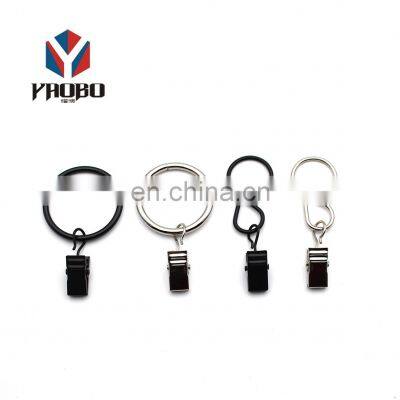 Curtain Rod Accessories Metal Clips Rings Hooks Window Shower Curtain Rings Hanging Clips