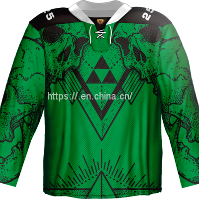  Custom 2022 Fashion Pattern Ice-Hockey Jersey With 100%polyester photo-4