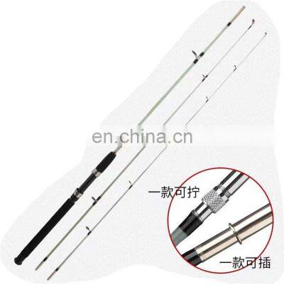 Byloo 2-section 1 section epoxy transparent fiberglass fishing rod 1.65m 1.8m 2.1m,2.4m 2.7m 3.0m