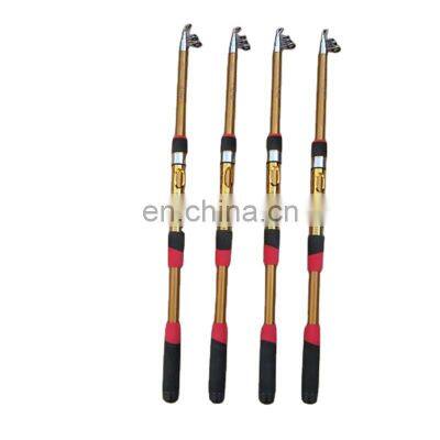 Promotional premium cheap spinning casting telescopic ice guides sea surf bass carp 1 section ultra light fishing rod pole