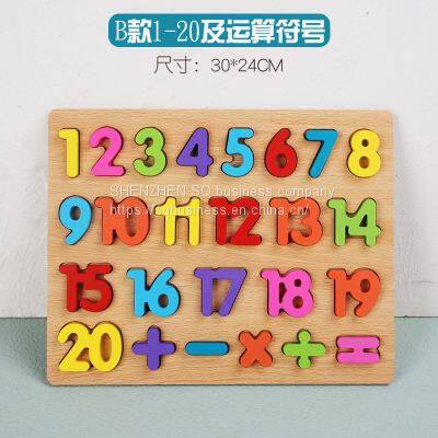 Kids Creative Alphabet Wood Puzzles ABC Letter and Number Montessori Learning Board Educational Toys for Toddlers photo-3