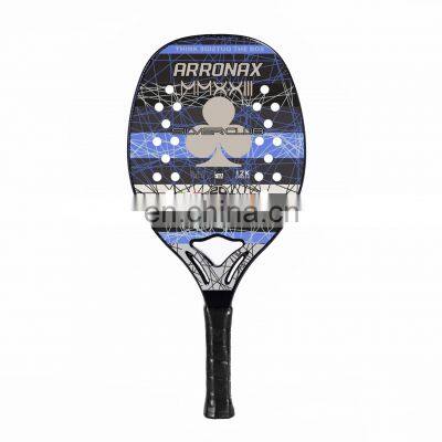 High Quality Beach Tennis Racket with 100% Carbon Frosting Surface and EVA Core