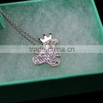 Trending Jewelry Accessories Finding Cute King Smurf Cartoon Pendant Necklace Children Gift Necklace photo-5