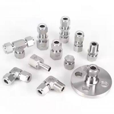 Top Sale Ferrule Tube Fitting Ferrule Compression Fitting Npt Bspp Bspt Stainless Steel Compression Fittings and Double Ferrule photo-3