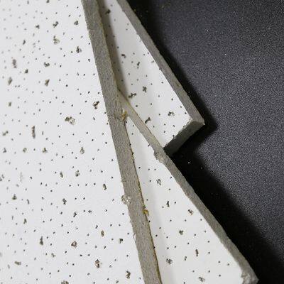 Acoustic Ceiling Tegular Edge Mineral Fiber Board 595x595mm For School
