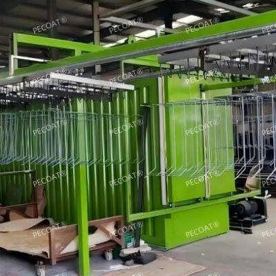 Automatic/manual Fluidized Bed Dip Powder Coating Equipment Line for Refrigerator Shelves Production