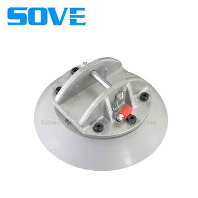 SOVE Rubber/Silicone Heavy-Duty Vacuum Suction Cup K300 Industrial Pneumatic Components 250/300mm Diameter Black White Suitable for the Glass Industry