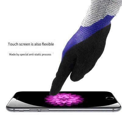 Nitrile Fully Dipped Frosted Waterproof and Cut-resistant Gloves Ms851177 Cut-resistant Gloves photo-5