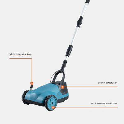 600W Handheld Push Electric Lawn Mower | Portable Lithium Battery Grass Trimmer | Multifunctional Garden Tool for Lawn Pruning & Weed Removal photo-2