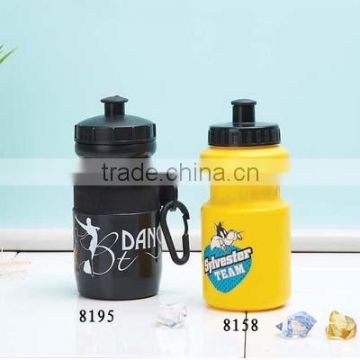 BPA free 350ml student use drinkware type plastic sports water bottle with dust-proof lid