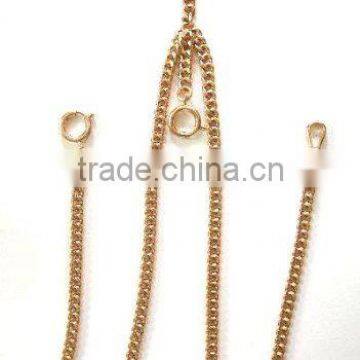 14K Gold Double Pocket Watch Chain for Wholesale