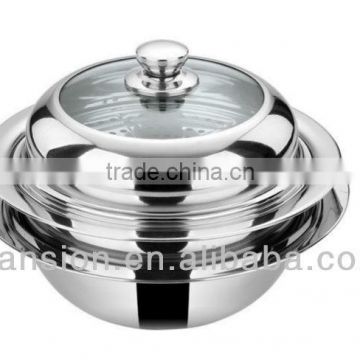 2 layer multipurpose stainless steel steam pots