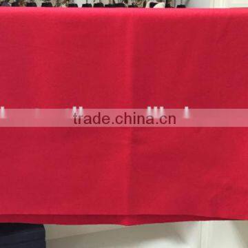 double sides plain colour in Red 100% wool fabric