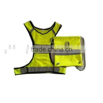 hi vis reflective vest with backpack