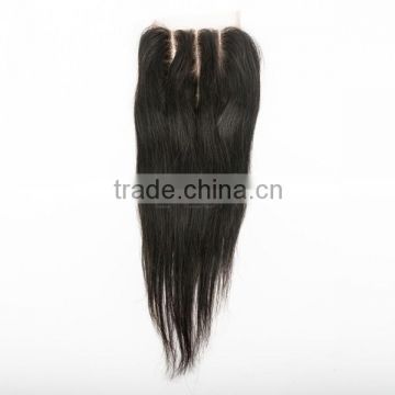 Remy lace front closure with baby hair cheap stock silk base closure can part 3 part silk base lace closure