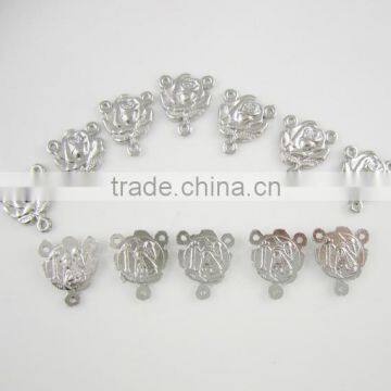 Religious Metal Rose Medal Rosary Parts Center Piece