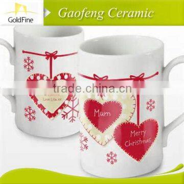 13oz porcelain christmas coffee mug, bulk christmas mug