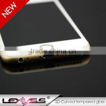 2015 Hot Products 0.33mm 9H Hardness Scratchproof 3D Tempered Glass Screen Protector For IPhone 6
