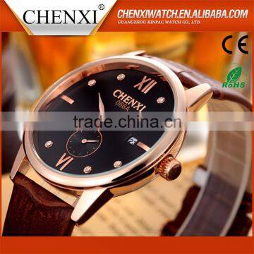 Hot Sale Teenage Braided Day/Date Fashion Vogue Leather Watch