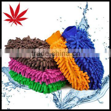 Car cleaning cloths microfiber chenille gloves