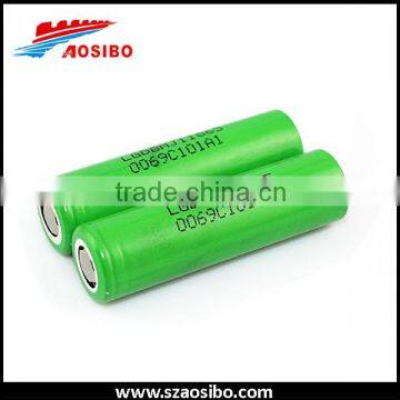 Flat top limn lg 18650 mj1 rechargeable battery 3500mah 10amp for lg mj1 cell