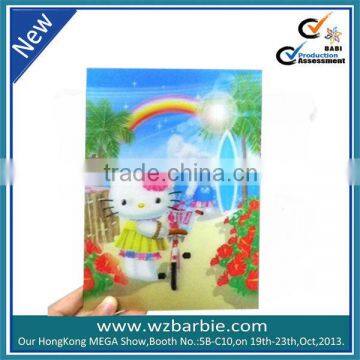 Latest designed promotion 3d lenticular cartoon card