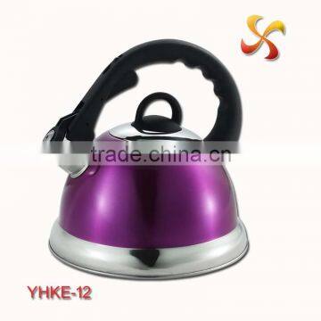2.5L high quality stainless steel water kettle with colorful coating