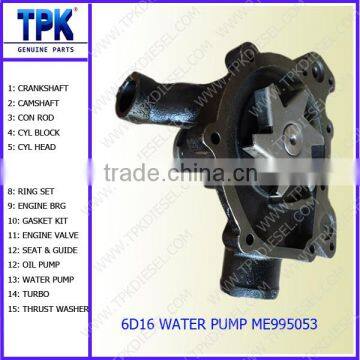 SK300 SK400 Engine Parts 6D22 6D22T Water Pump ME942187